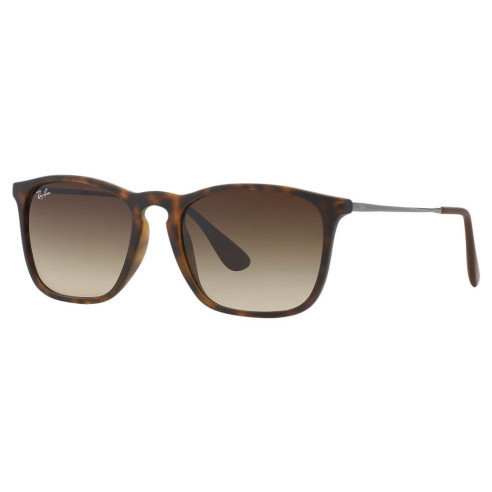 Lunettes de Soleil Ray-Ban RB4187 CHRIS 856/13 RUBBER HAVANA-54/18