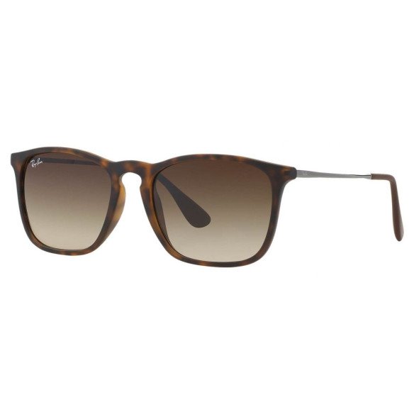 Lunettes de Soleil Ray-Ban RB4187 CHRIS 856/13 RUBBER HAVANA-54/18
