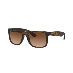 Lunettes de Soleil Ray-Ban RB4165 JUSTIN 710/13 RUBBER LIGHT HAVANA-51/16