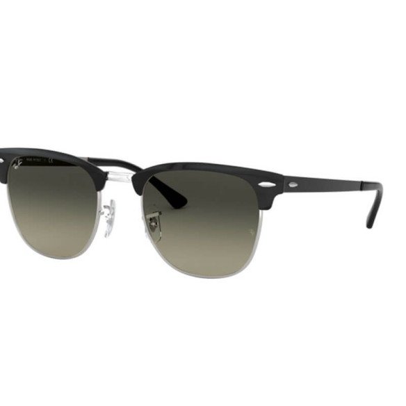 Lunettes de Soleil Ray-Ban RB3716 CLUBMASTER METAL 900471 BLACK ON SILVER-51/21