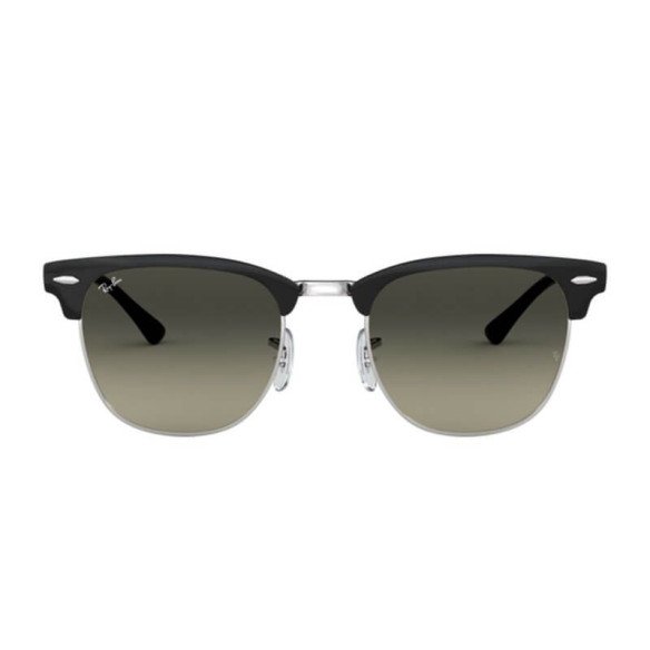 Lunettes de Soleil Ray-Ban RB3716 CLUBMASTER METAL 900471 BLACK ON SILVER-51/21