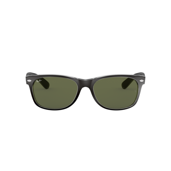 Lunettes de Soleil Ray-Ban RB2132 NEW WAYFARER 6052 BLACK ON TRANSPARENT-55/18