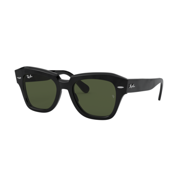 Lunettes de Soleil Ray-Ban RB2186 STATE STREET 901/31 BLACK-52/20