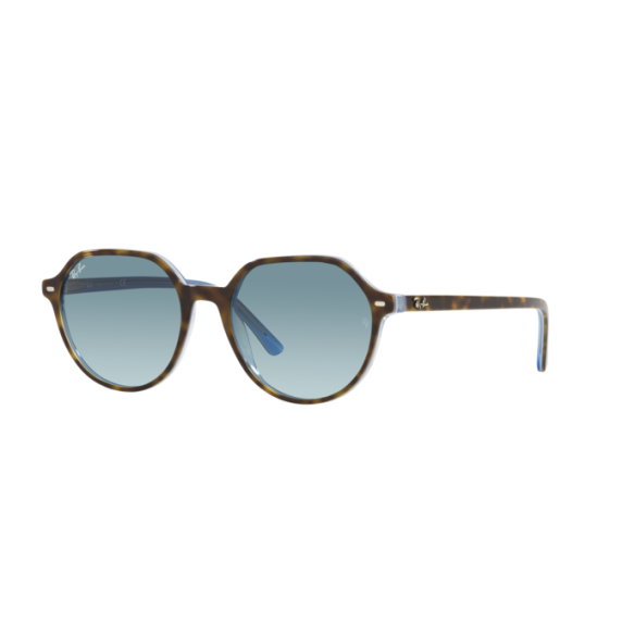 Lunettes de Soleil Ray-Ban RB2195 THALIA 13163M HAVANA ON LIGHT BLUE-51/18