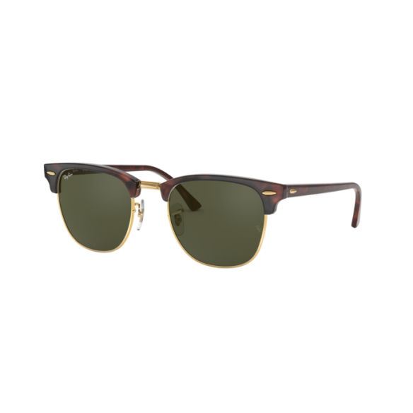 Lunettes de Soleil Ray-Ban RB3016 CLUBMASTER W0366 MOCK TORTOISE ON ARISTA-49/21